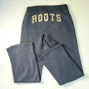 ROOTS 73 Gray Sweatpants Sz XS Full length  Graphic on the Back